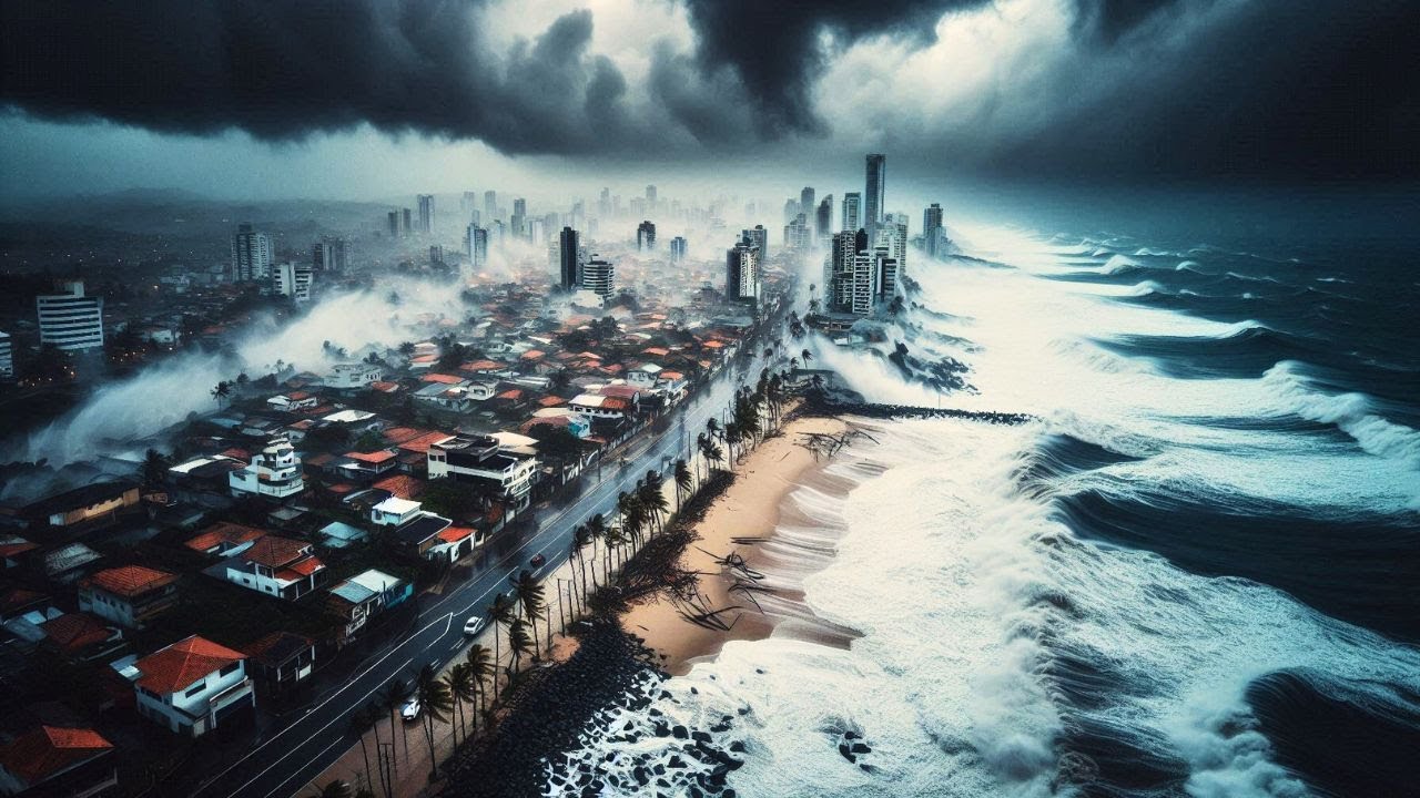 CAOS EM SANTA CATARINA! Mar AVAN&Ccedil;A com F&Uacute;RIA e destr&oacute;i orlas inteiras no litoral de BARRA VELHA!