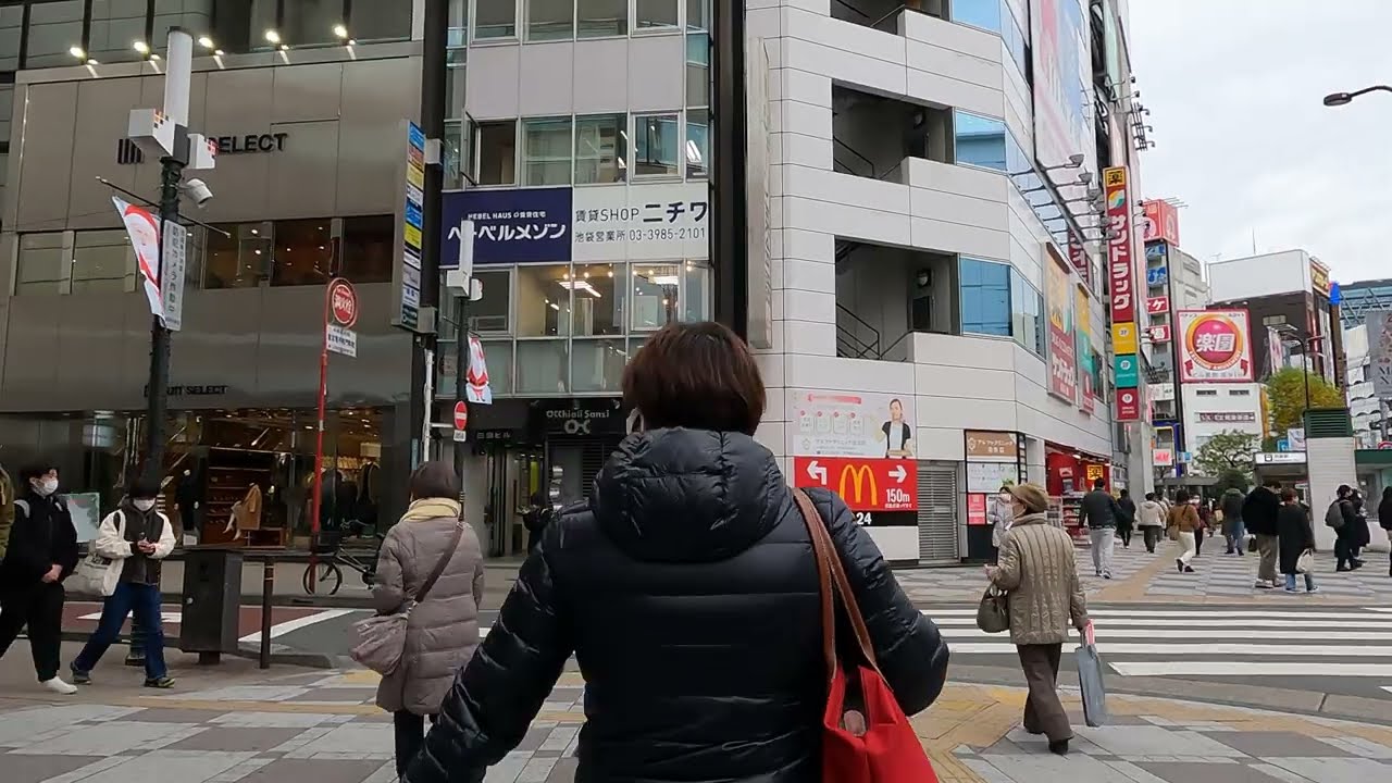 【JAPAN 4K】Ikebukuro City • Leisure Afternoon Walk • Tokyo Destination
