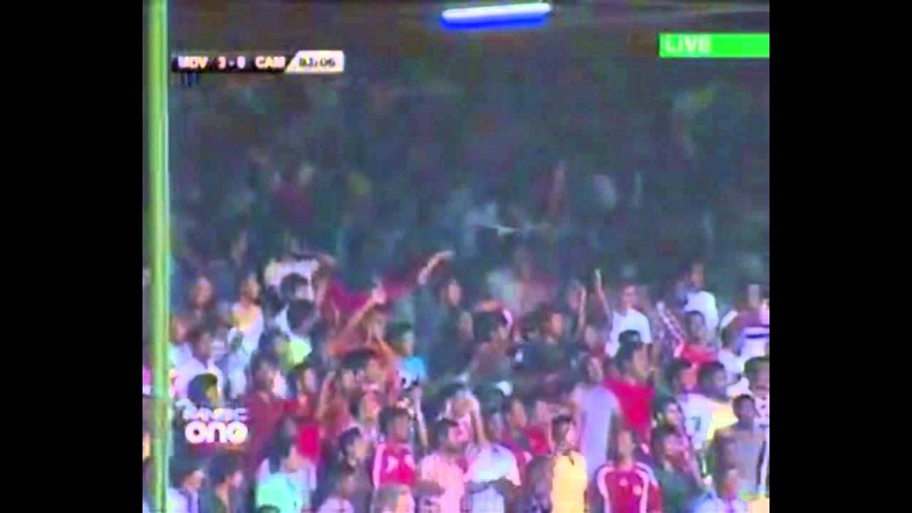 Ali Ashfaq's hatrick against Cambodia in AFC Challenge Cup Qualifier 2012