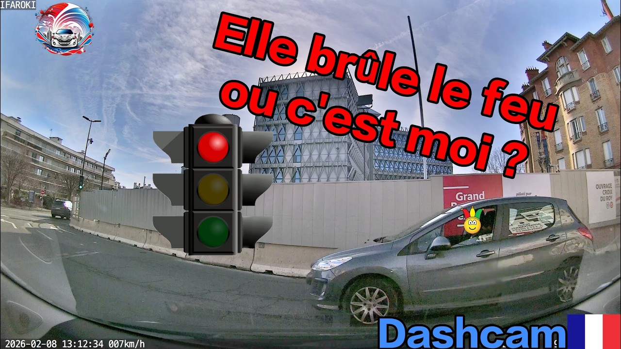 Dashcam France #198 Elle br&ucirc;le le feu ou c'est moi ?