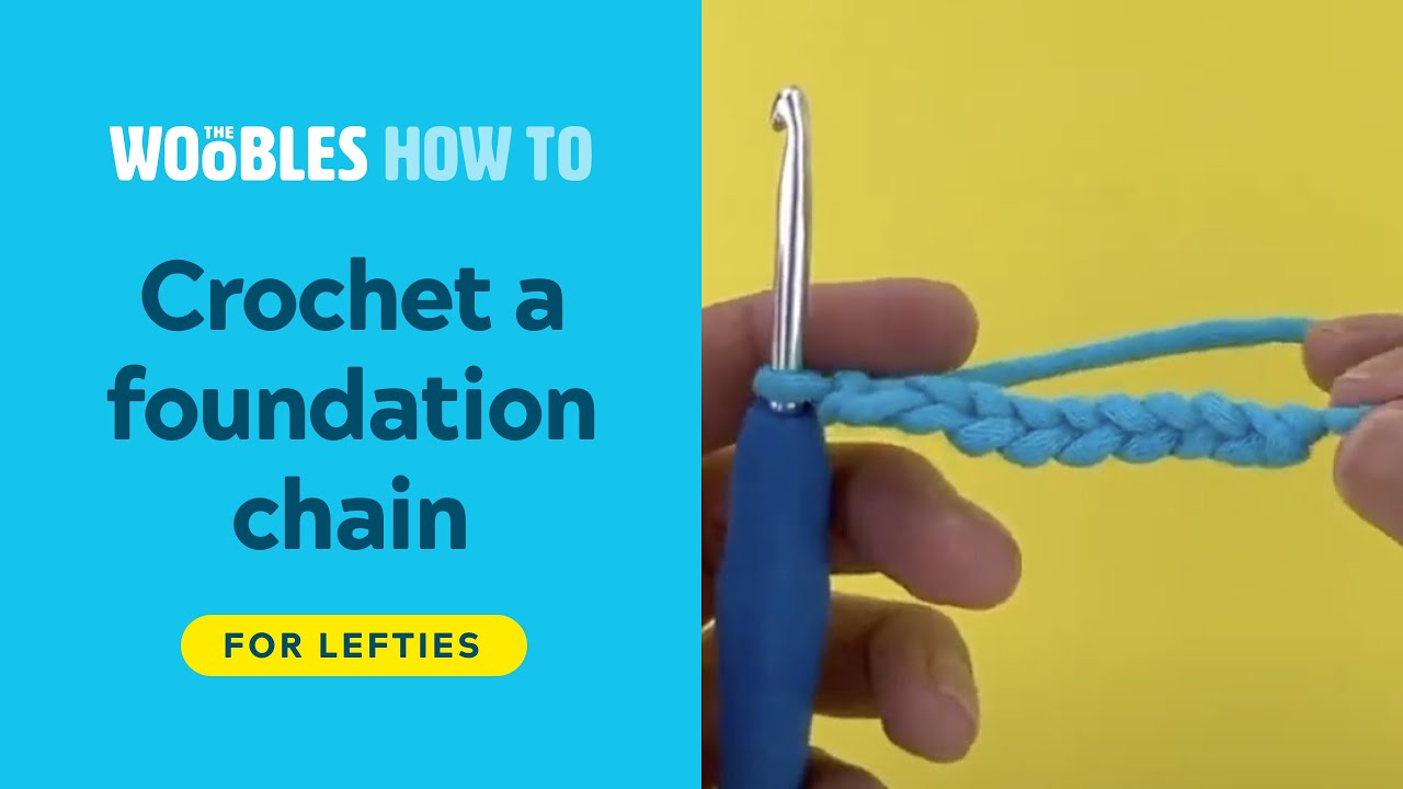 Left-handed // How to crochet a foundation chain