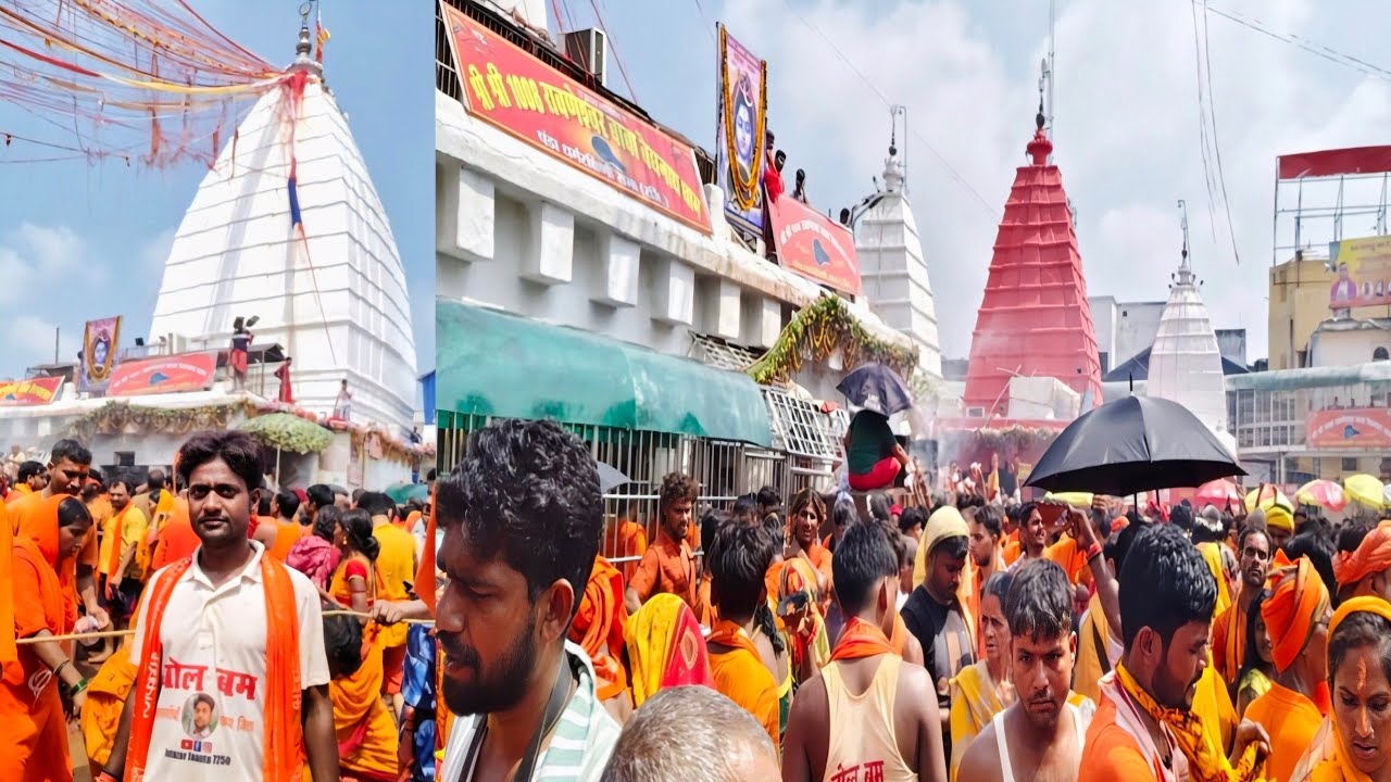 अत्यंत उत्साह के साथ भोले बाबा को जल अर्पित कर बाबा बाईस्किनाथ की ओर बढ़ चले हैं।_After offering 🙏🙏🥰