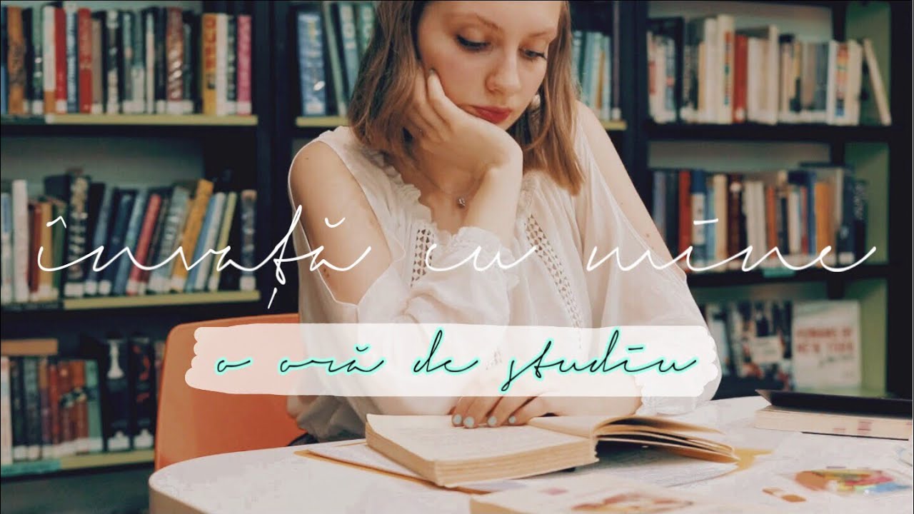 învaţă cu mine ÎN TIMP REAL || o oră de studiu la bibliotecă