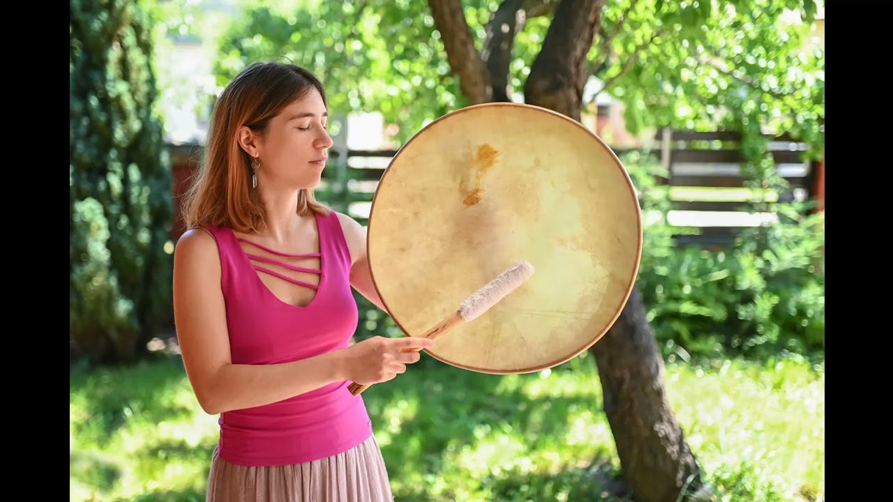 Shamanic drum and voice