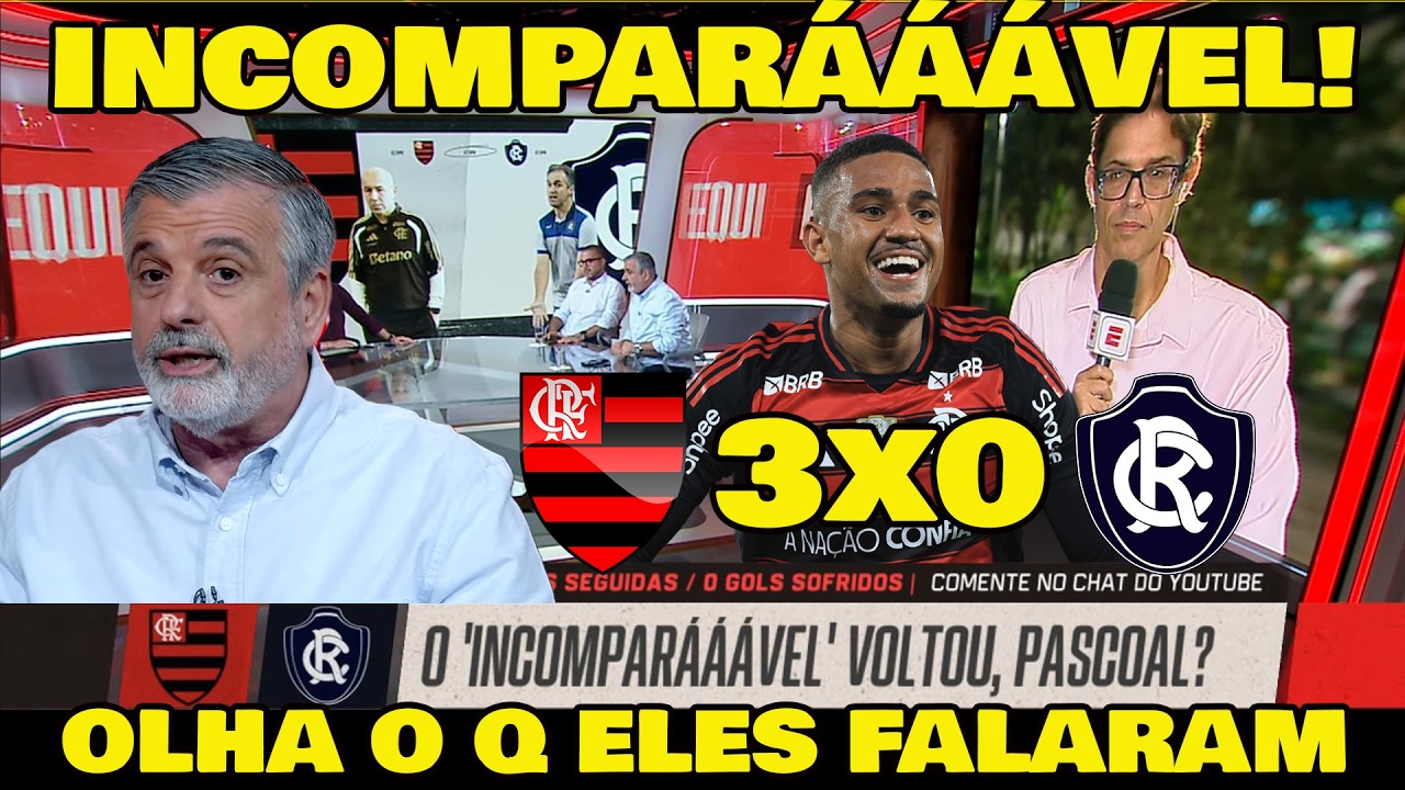 OLHA O QUE PASCOAL FALOU DE... FLAMENGO 3x0 REMO - DATAS E HORÁRIOS DOS JOGOS DA LIBERTADORES!