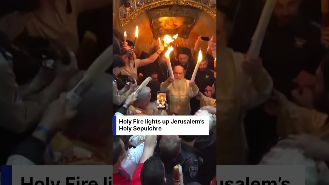 WATCH: The Holy Fire Descends as Jerusalem Ceasefire Holds for Great Saturday | DWS News | AK1C