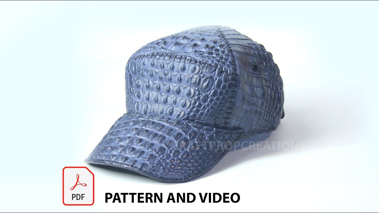 How to Make a Leather Cap using Nile Crocodile Crust Leather