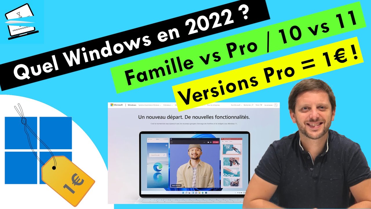 Quel Windows en 2022 pour travailler ? Pour 1€ !