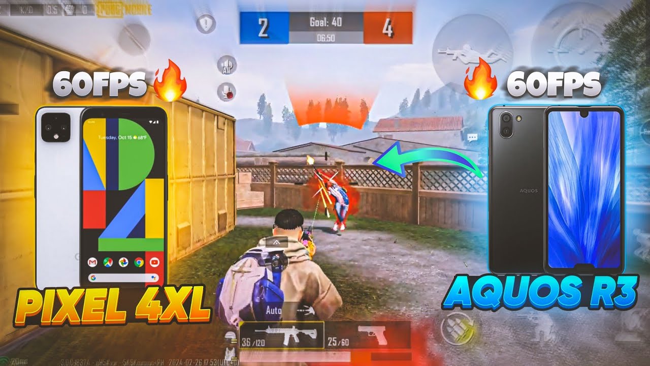GOOGLE PIXEL 4XL VS Sharp AQUOS R3 PUBG 1V1 TDM TEST! | PUBG MOBILE