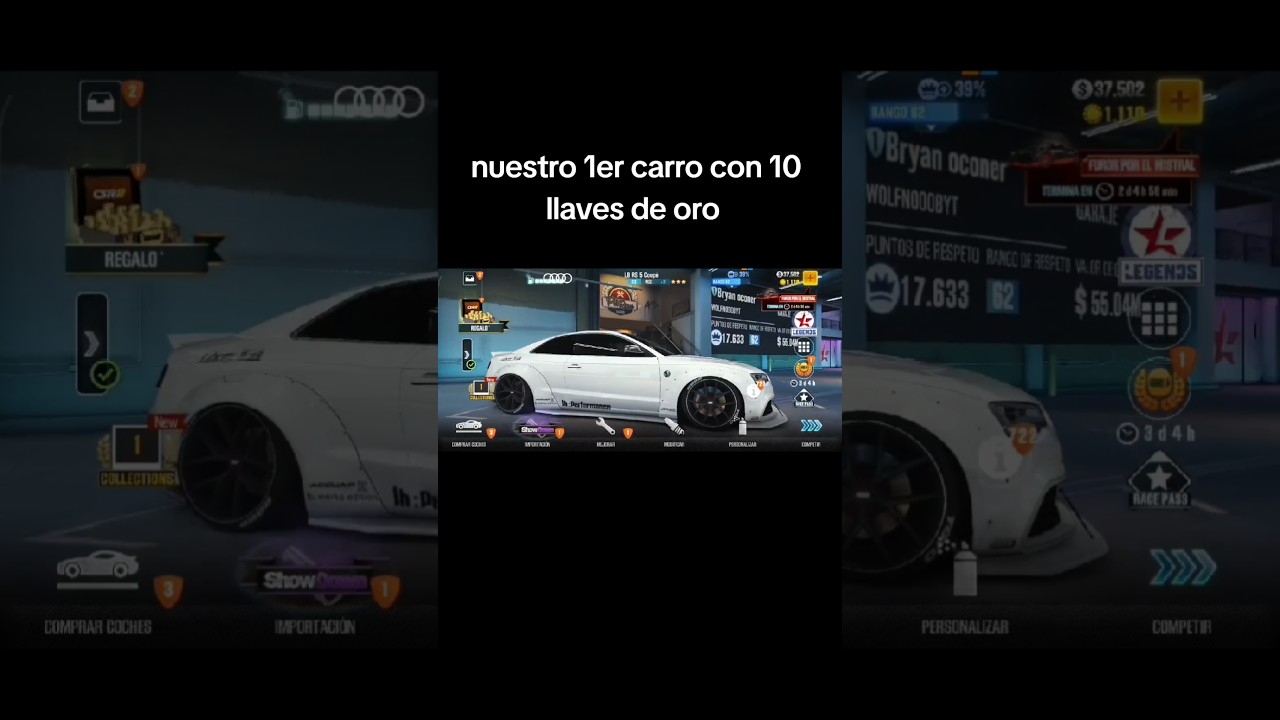 primera vez utilizando llaves de oro 🏎️💨 