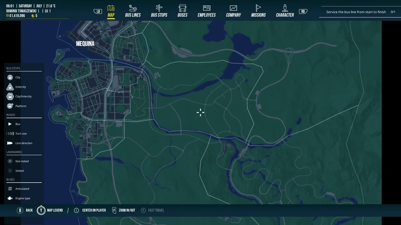 Bus Simulator 27 Demo - Map