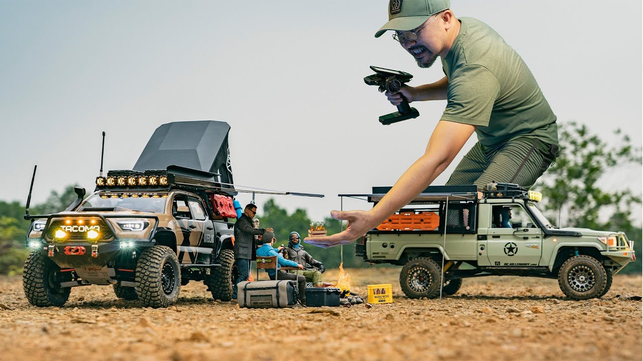RC Cars, Rc Crawler: Tacoma Rescues LC70 on Rugged Terrain! | Rc Off Road 4x4