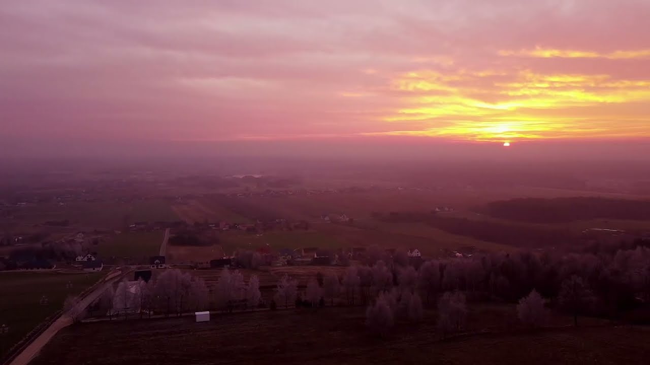 OBLĘGOREK, STRAWCZYN, G&Oacute;RY ŚWIĘTOKRZYSKIE, POLSKA- NIESAMOWITY ZACH&Oacute;D SŁOŃCA, PŁONĄCE CHMURY ;)