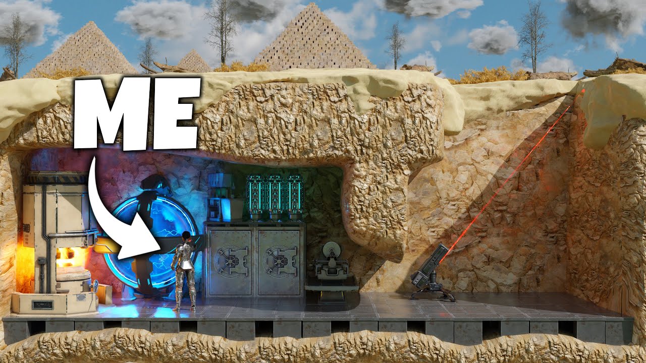 I Built a Secret Underground Egypt Temple - Ark PvP