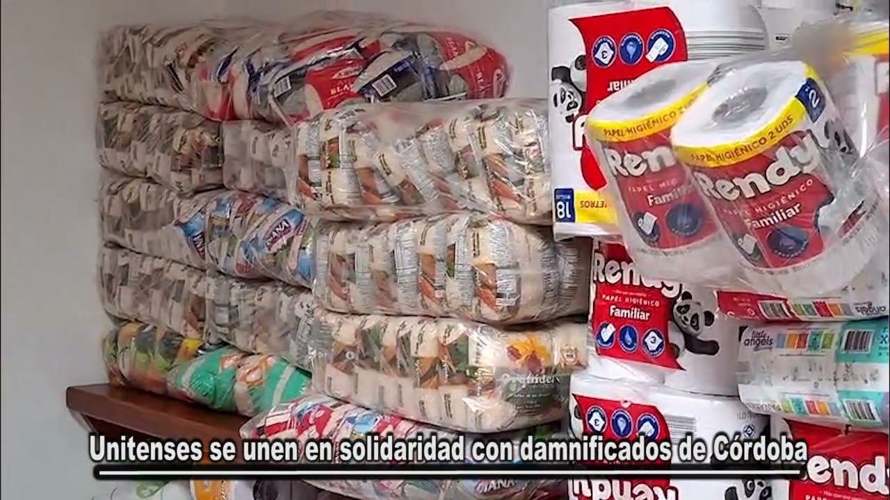 UNITENSES AYUDAN A DAMNIFICADOS DE CÓRDOBA