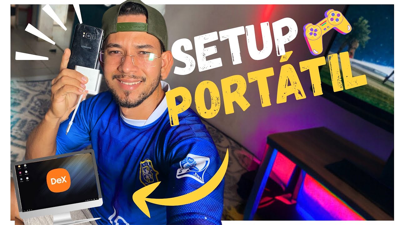 Fiz um Setup Barato Usando Só um Celular! (Modo DeX no S8) #SamsungDeX #CelularComoPC GalaxyS8