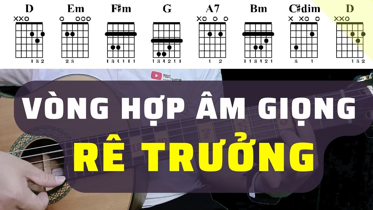 Giọng rê trưởng D và các hợp âm trong giọng rê trưởng | Học guitar online miễn phí