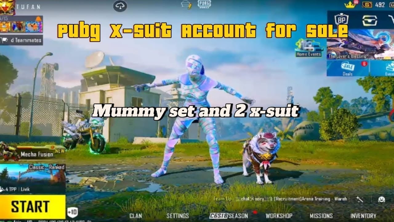 Mummy suit account/ Uz pubg store; for sale
