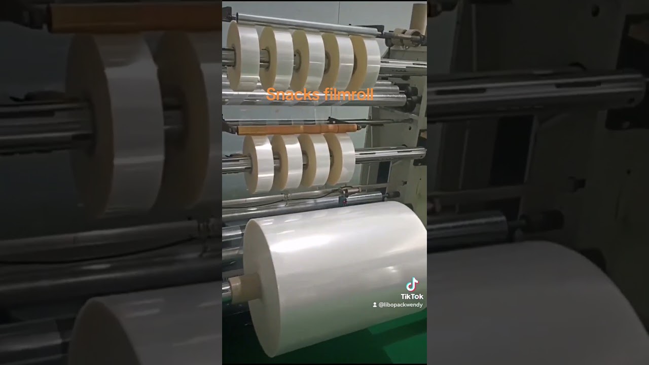 #manufacturer Snacks film roll show the video.#Bopp film roll