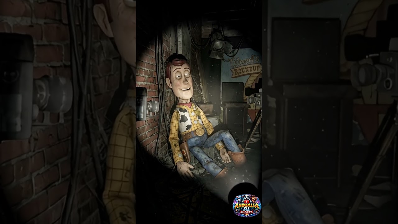 Encontramos um animatrônico abandonado do Woody! 🎥