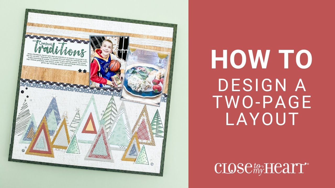 How to design a two-page scrapbooking layout - seek inspiration and create your own layouts