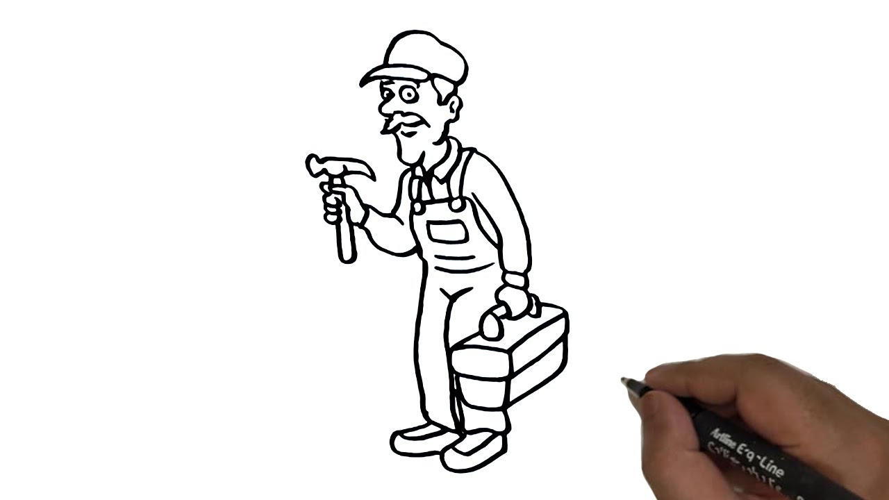 How to draw a Carpenter Easy.