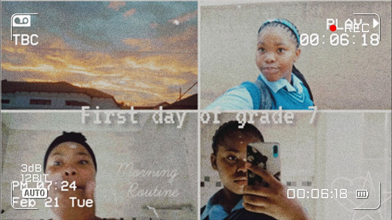 First day of grade 7 *grwm* /south Africa youtuber/Miss lethu