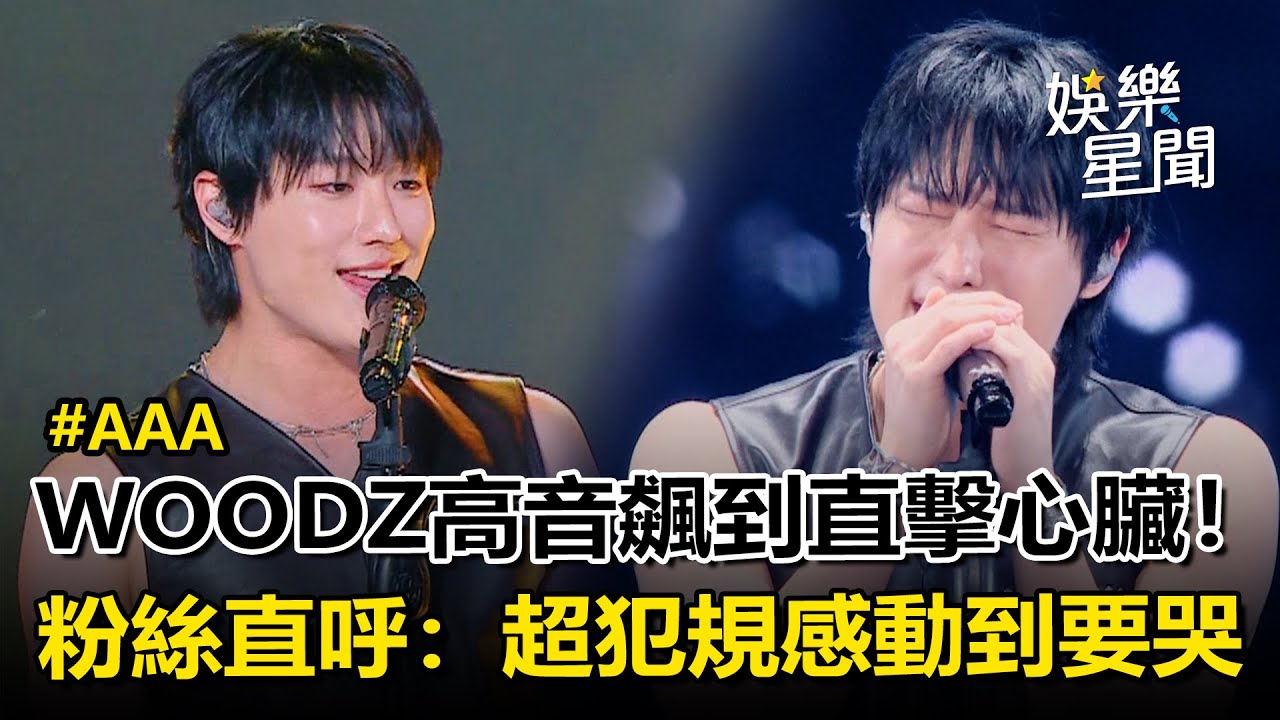 【AAA2025】WOODZ舞台高音大爆發！ 穿透力強到全場起雞皮疙瘩 粉絲直呼：感動到要哭了！｜三立娛樂星聞