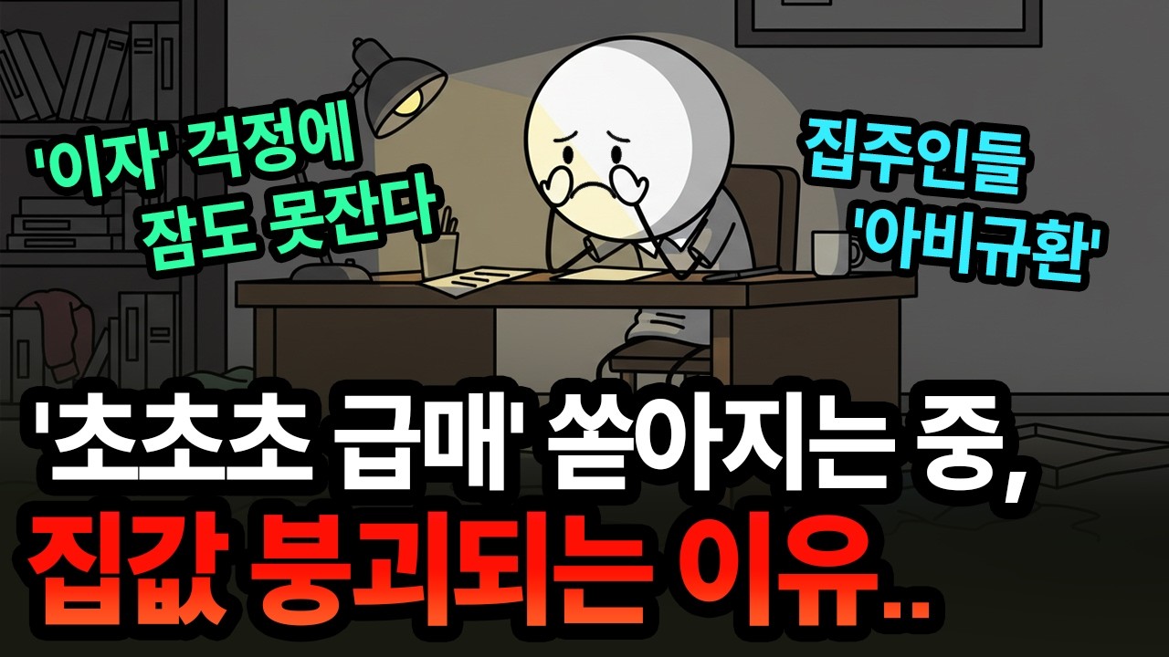 ‘집값 폭락 오나...’ 억대로 깎고 급매 매물 내놓는다 붕괴 중인 ‘부동산 위기’의 진실 | 경제 애니메이션
