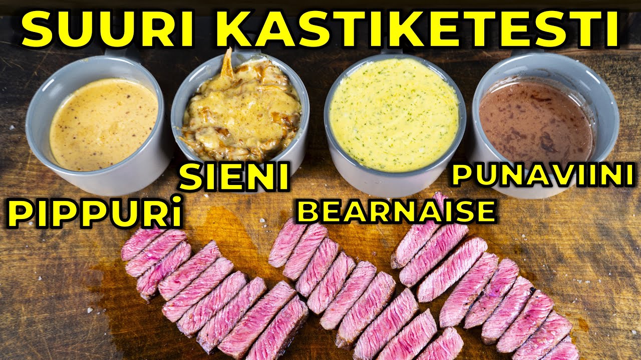 4 Loistavaa KASTIKETTA Pihville! | Pippuri, Sieni, Bearnaise ja Punaviinikastike
