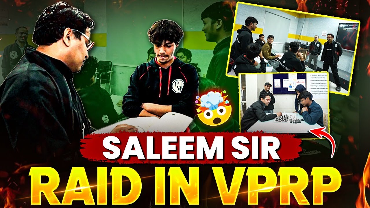Saleem Sir Raid in VPRP 🤯 || Surprise Visit at Vidyapeeth Residential Program