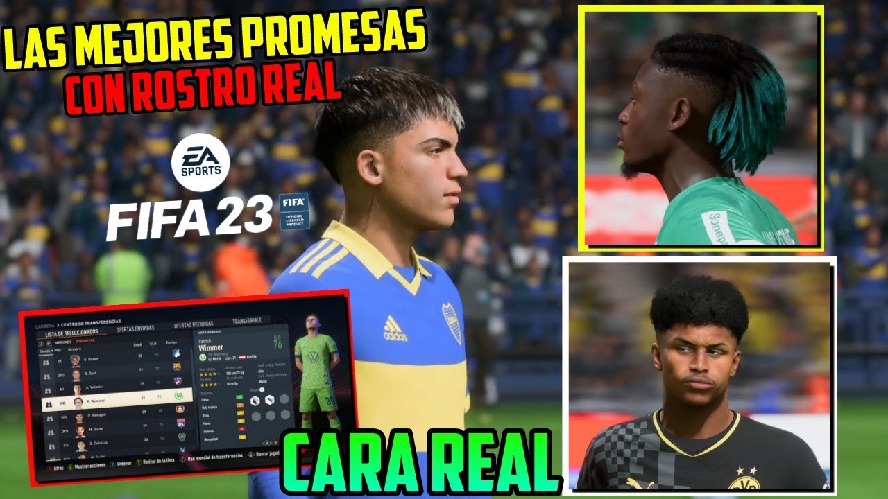 Las Mejores J&oacute;venes Promesas con Cara Real Parte 2 - FIFA 23