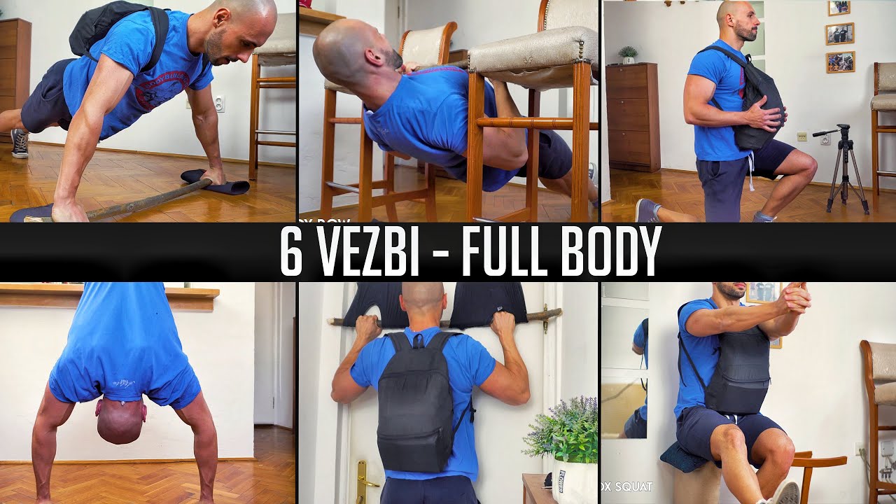 Trening celog tela kod kuće - SAMO 6 VEŽBI!