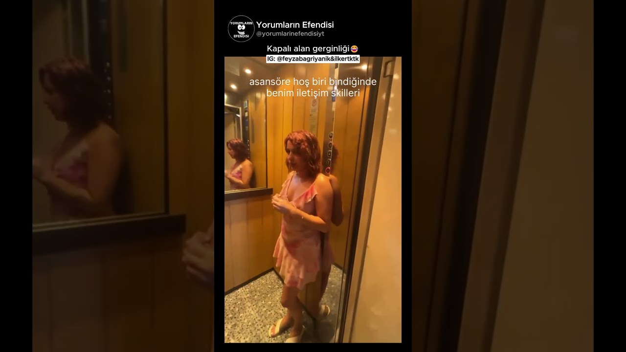 Asans&ouml;rdeki o sa&ccedil;ma gerginlik😂