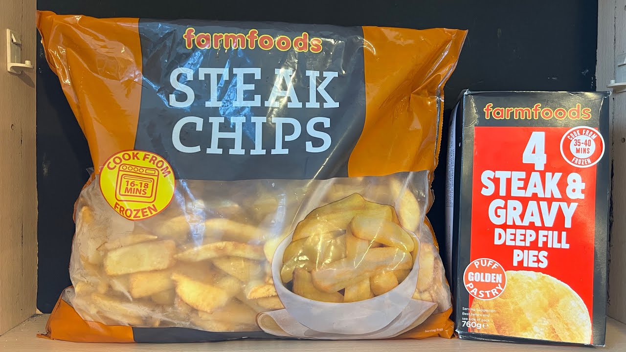 Обзор пирога «Стейк и подливка» от Farmfoods, обзор картофеля фри «Стейк и подливка» от Farmfoods...