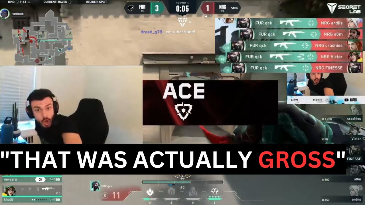 FUR qck GROSS Ace vs NRG | Tarik Reacts