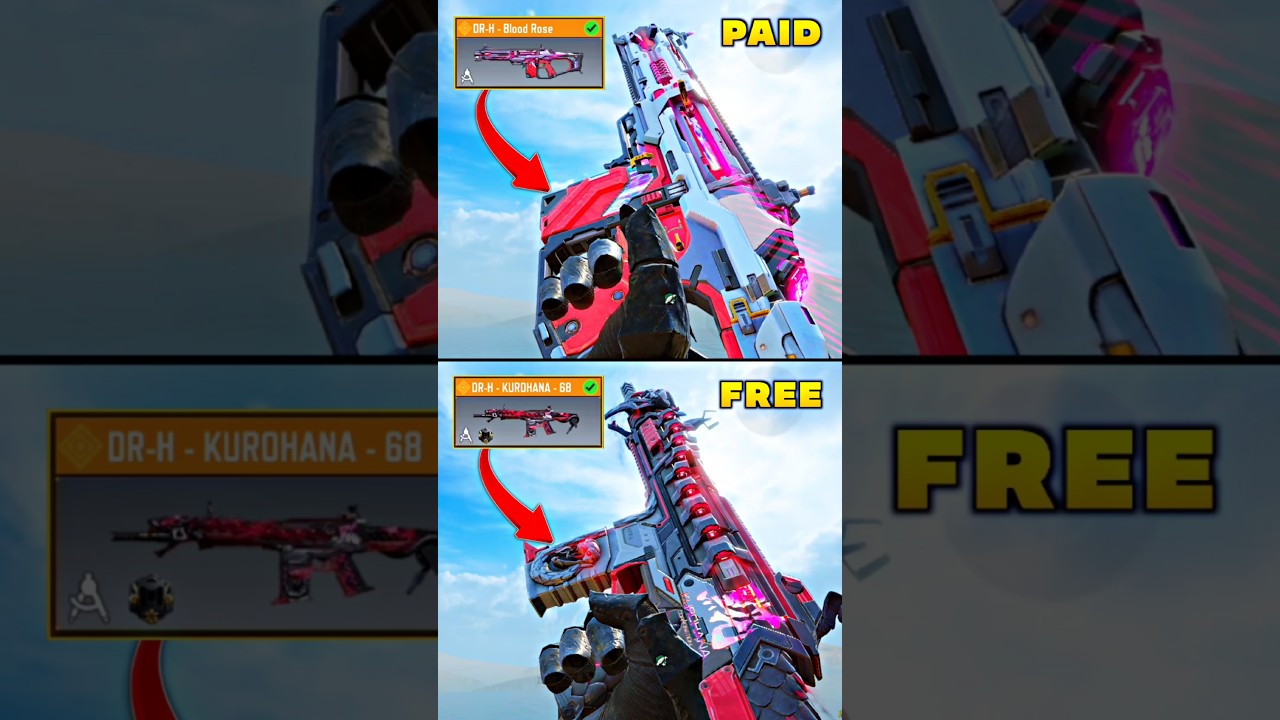 PAID Vs FREE Legendary DR-H In CODM