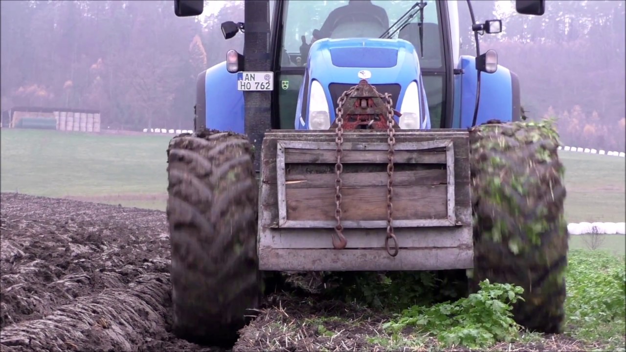 New Holland T7530 mit Kverneland beim Pfl&uuml;gen | AgrarTube