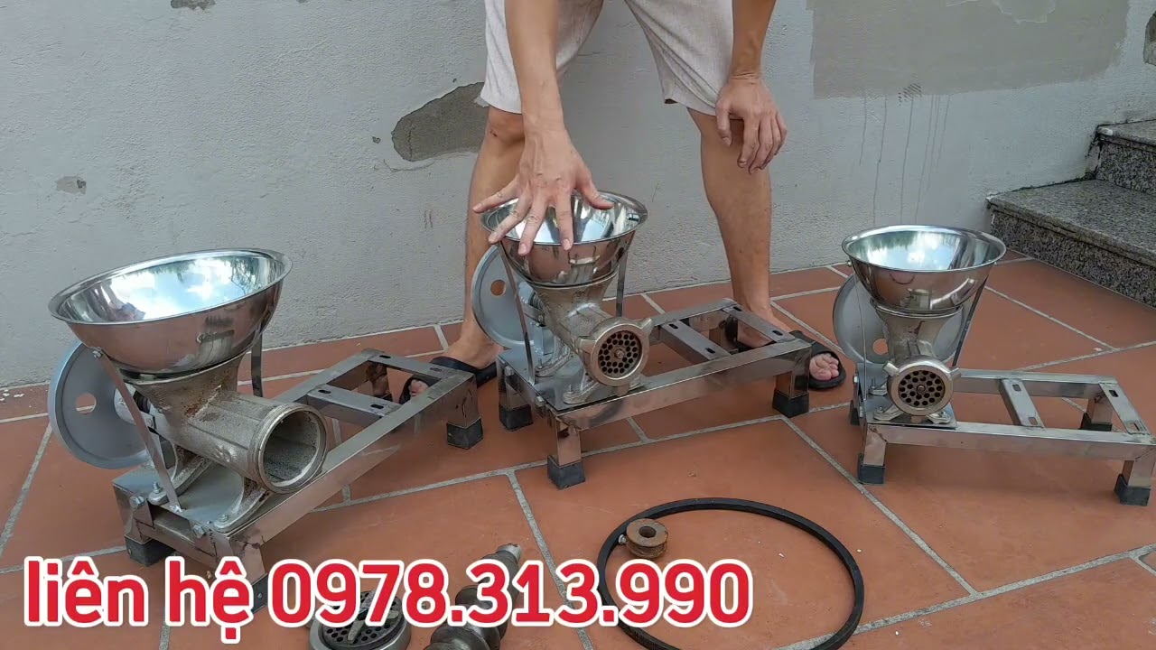 Đầu máy xay xương, xay cá, xay ốc, đầu máy 12-22-32 giá rẻ tại xưởng