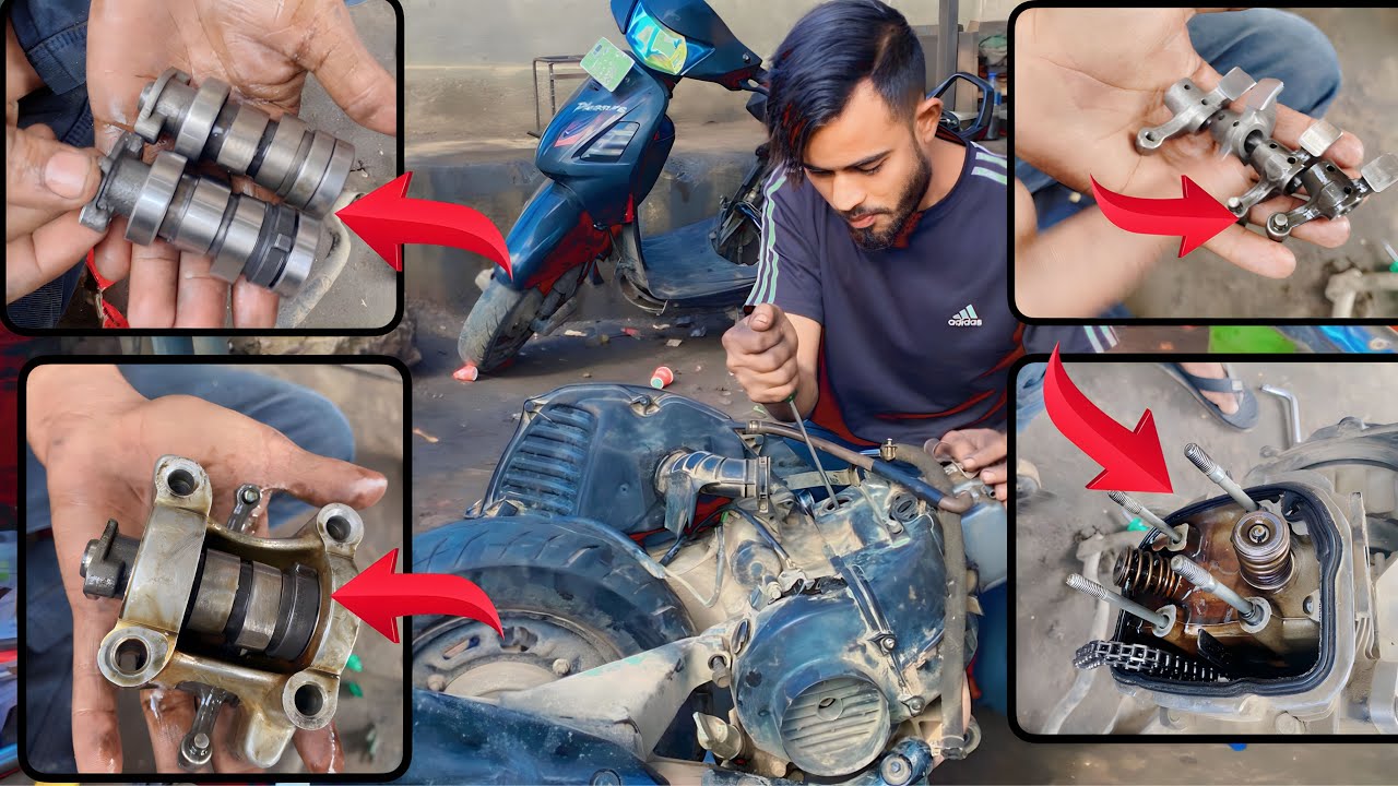 Hero Pleasure Camshaft Rocker ￼￼ fitting |how to Hero Pleasure Camshaft Rocker fitting ￼