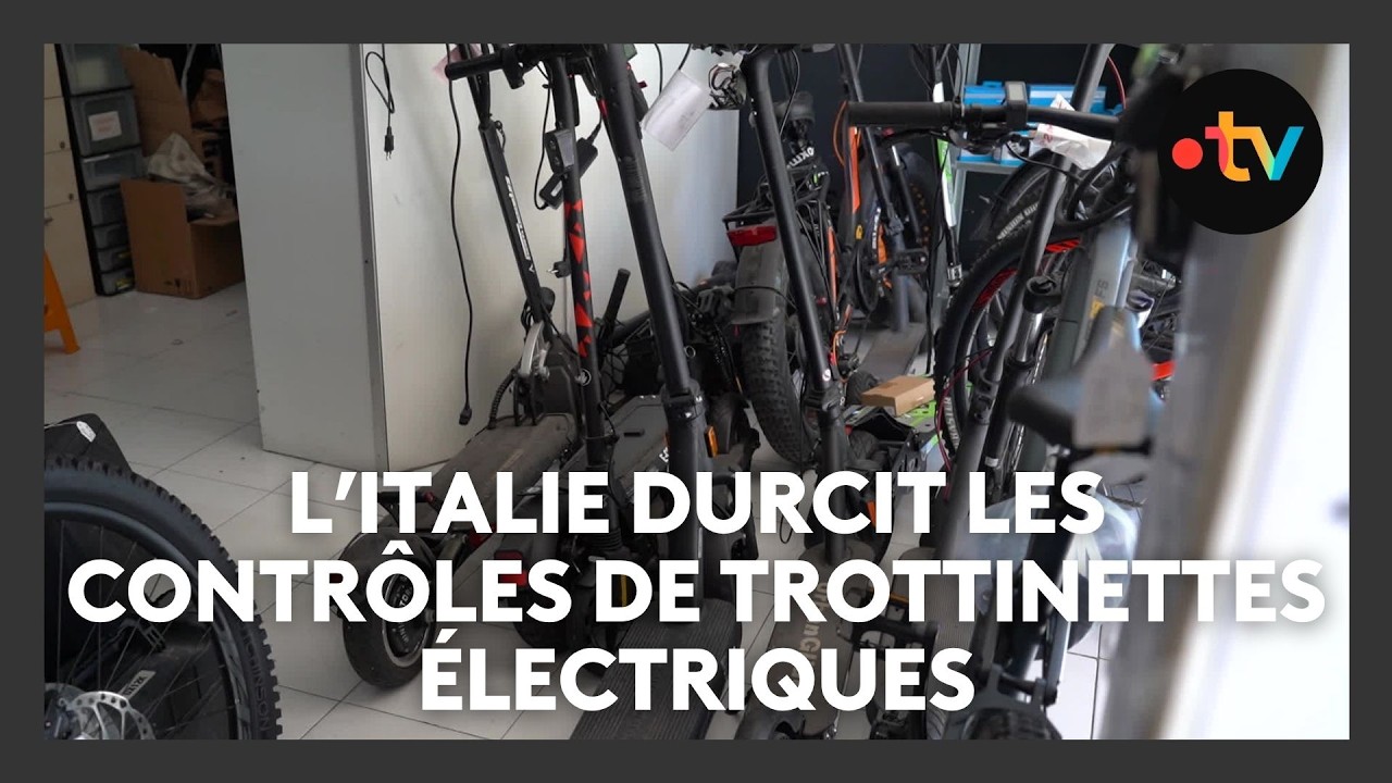 L'Italie durcit les contr&ocirc;les des trottinettes &eacute;lectriques et rend l'immatriculation obligatoire