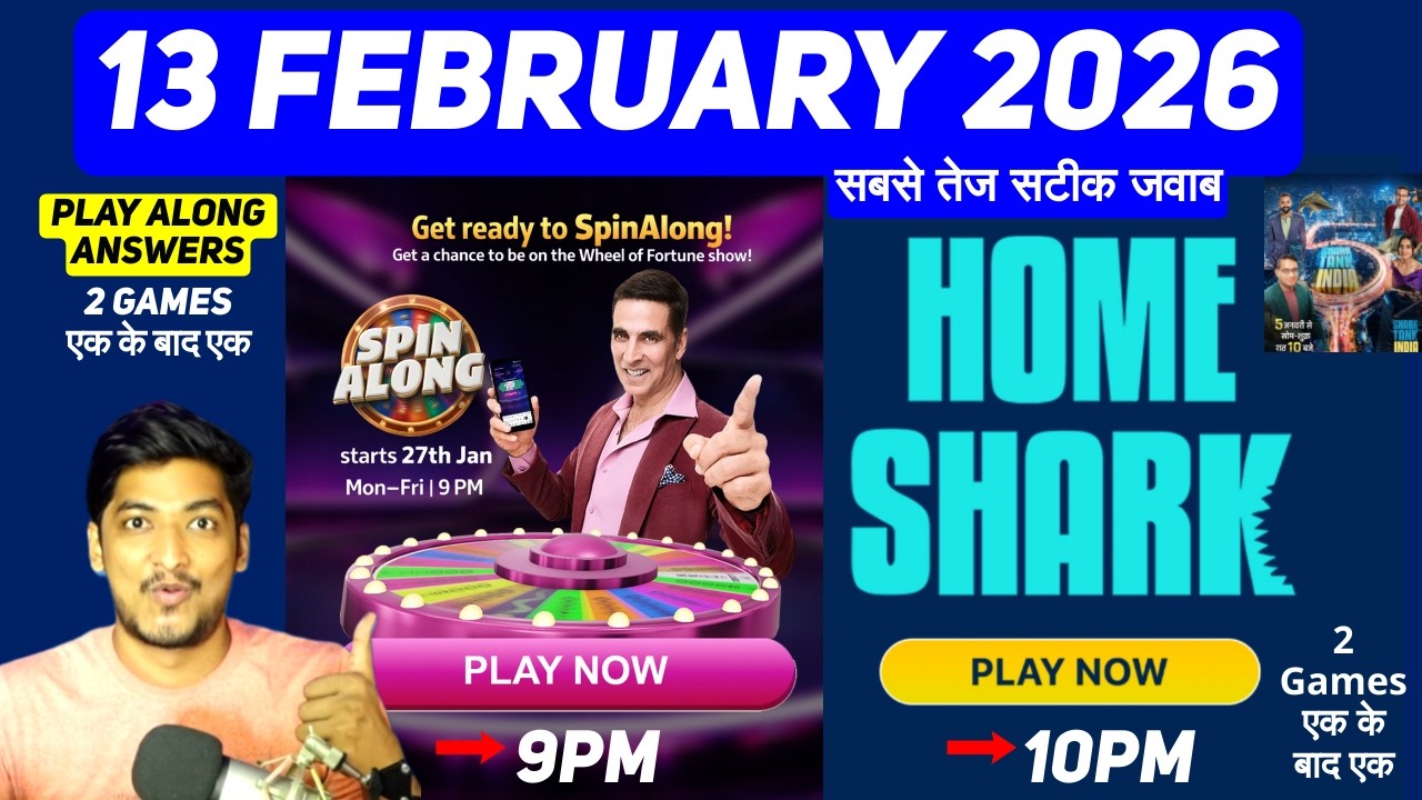 Wheel Of Fortune & Shark Tank Live Season 5 Answers 13 February 2026 | Live Play along Answers Today