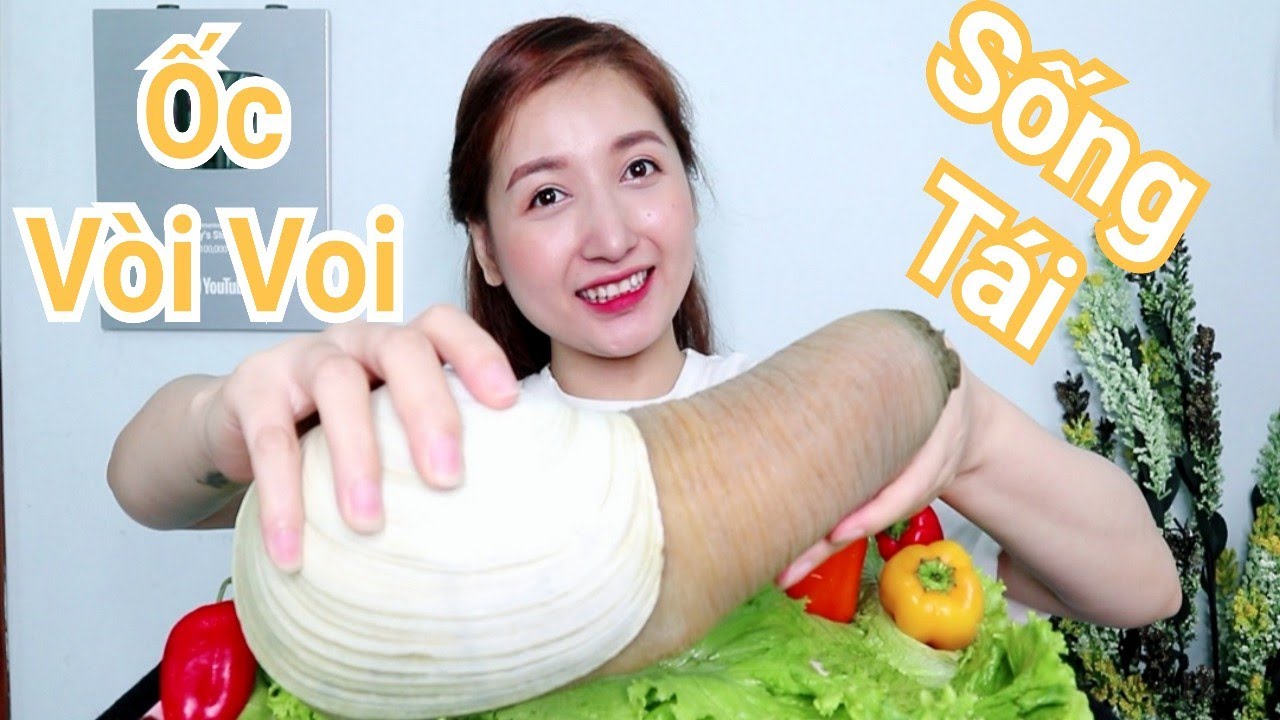 Video Lần Đầu Ăn Ốc Vòi Voi Siêu To Giòn Lắm Bà Con | SALLY HẠNG