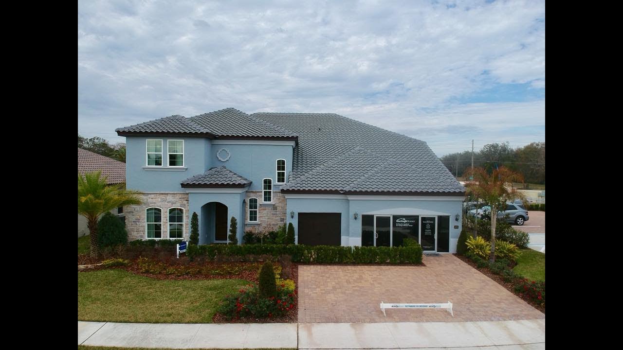 Orlando New Homes - Tuscawilla Estates in Oviedo by Meritage Homes - Barcelona Model