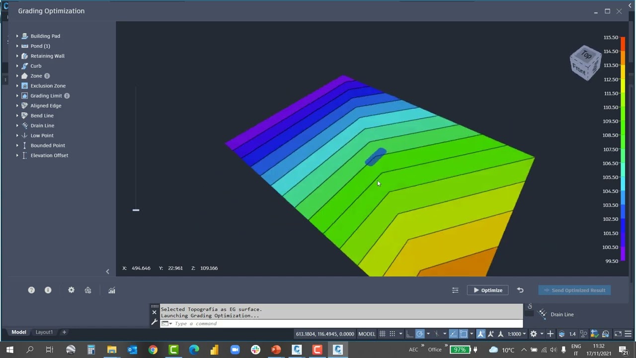 Grading Optimization: ottimizzazione automatica di modelli del terreno