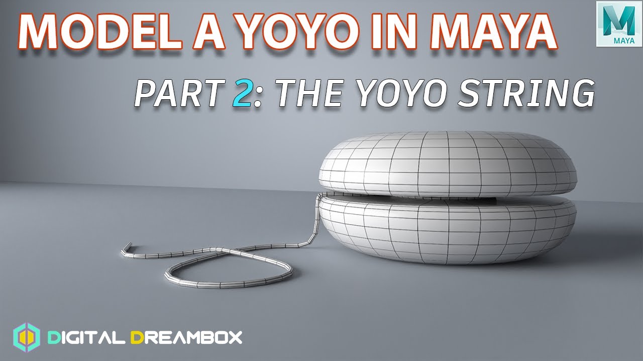 How To Model A Yoyo In Maya | Part 2: Modeling The Yoyo String