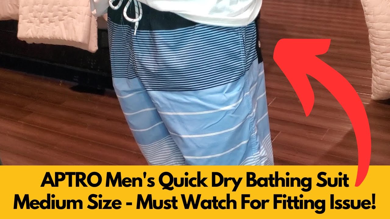 APTRO Men's Swim Trunks Quick Dry Bathing Suit Review | Must Watch For Fitting Issue!
