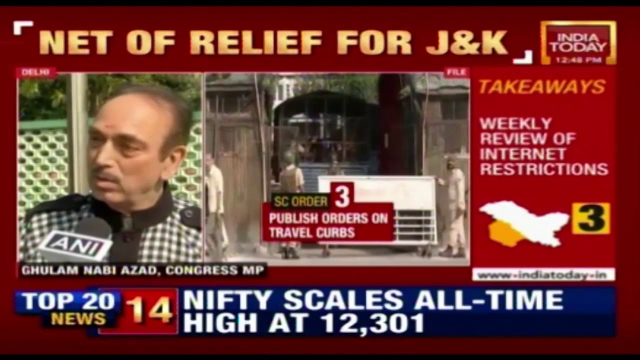 Congress: SC's Verdict On Kashmir Lockdown Is Slap On Modi-Shah's Facist Govt