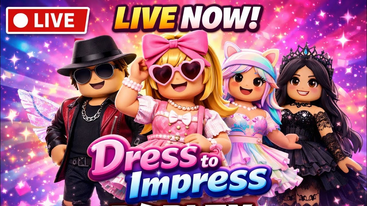 Playing Roblox ( Dress to impress )
