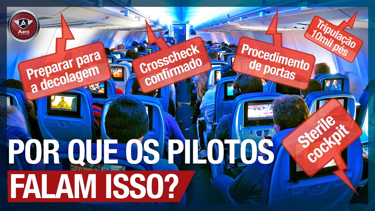 Frases ditas por PILOTOS E COMISSÁRIOS no VOO. O que significa STERILE COCKPIT?